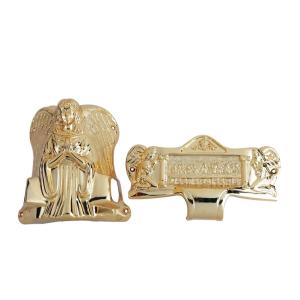 China 19# Funeral Decoration Casket Corners With Metal Bar factory
