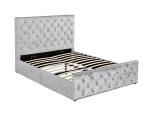 Full Size Crush Velvet Fabric Upholstered Bed Frame CE Certification