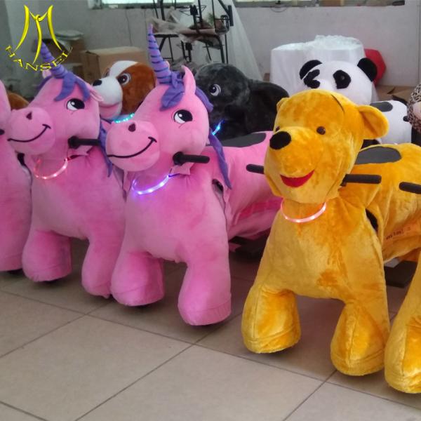 Hansel indoor park games electric ride animal electric ride on horse toy furry