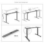 SPCC Steel/Iron Frame Material Customized Brown Wooden Laptop Desk for
