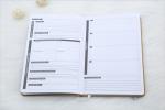 Box Packed Daily Weekly Planner Undated White Logo Sewn Thread Binding