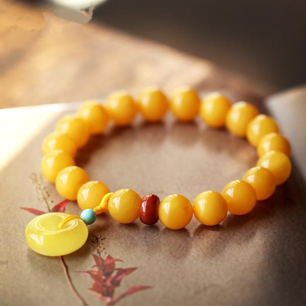 Jewellery Beeswax Amber Blood Pearl Bracelet Trend New Design Amber Stone