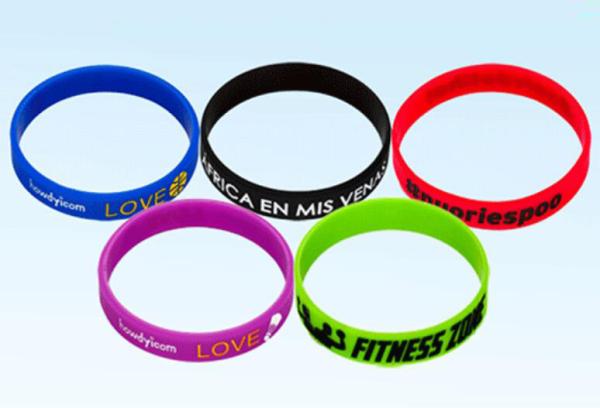 Customize Promotional Rubber Bracelets Printed Silicone Wristbands Ultra