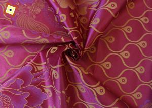 China Polyester Red Printed Warp Knitted Fabric 110gsm For Mattress Sofa factory
