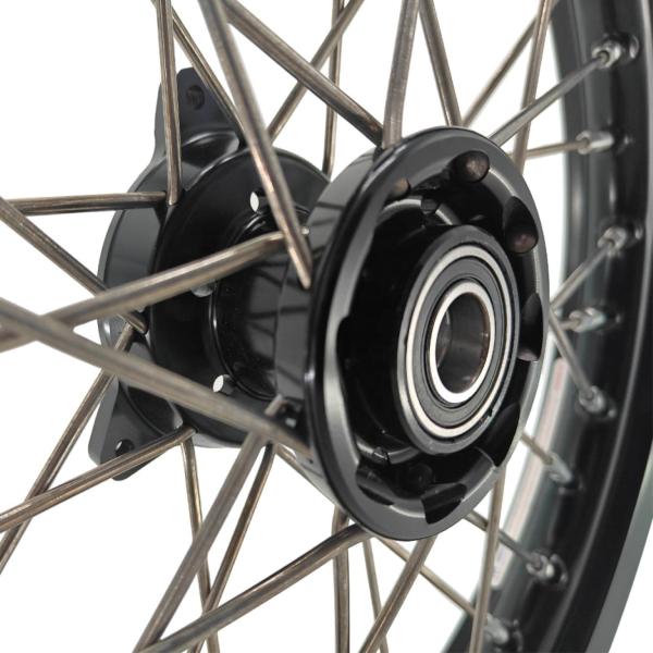 Perfect Replacement Pitbike Kid's Wheels Set for KTM 65 SX 2002-2024 Silver Black