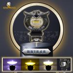 80V Owl Design White Yellow Acrylic Ring Motorbike LED Spotlights