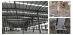 Customized Size Poultry Farm House With Steel Tiles Shot Blasting And Painting