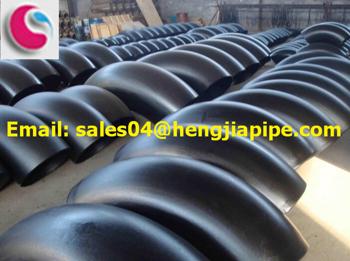 black steel seamless elbow