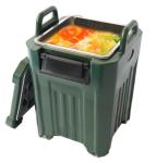 50L Insulated Soup Carrier Stainless Steel Tank With Four Wheels