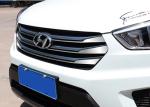 Stainless Steel Front Grille Trim Stripes For Hyundai IX25 Creta 2014 2015 2016