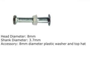 China Non - Corrosive Powers Drive Pins Mechanical Red Head Fasteners 52-56 HRC factory