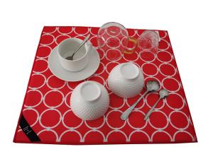 China 41x46cm 100%Polyester Microfiber Dish Drying Mat With Sponge factory