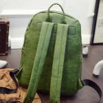 PU Backpacks for college student custom green wholesale mochilas de moda tas