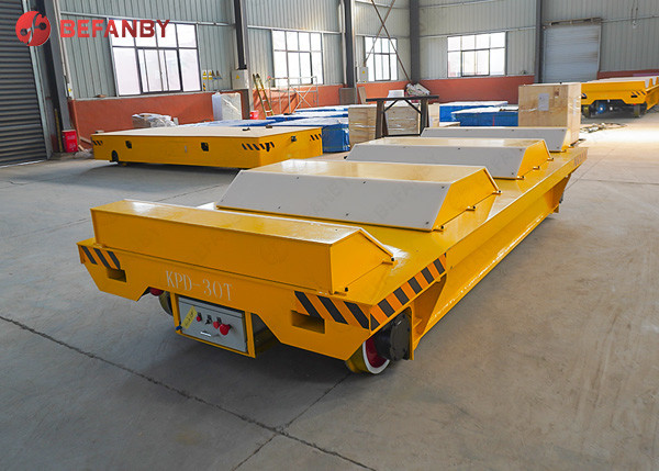 20m/Min 6 Ton Flat Table Self Propel Rail Transfer Cart