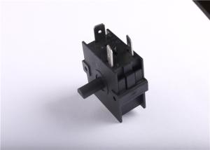 China Black Rotary Selector Switch , Three Position Rotary Switch Free Sample on sale