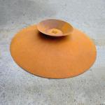 Outdoor Corten Steel Fire Pit Rusty Burner Outdoor For Backyard
