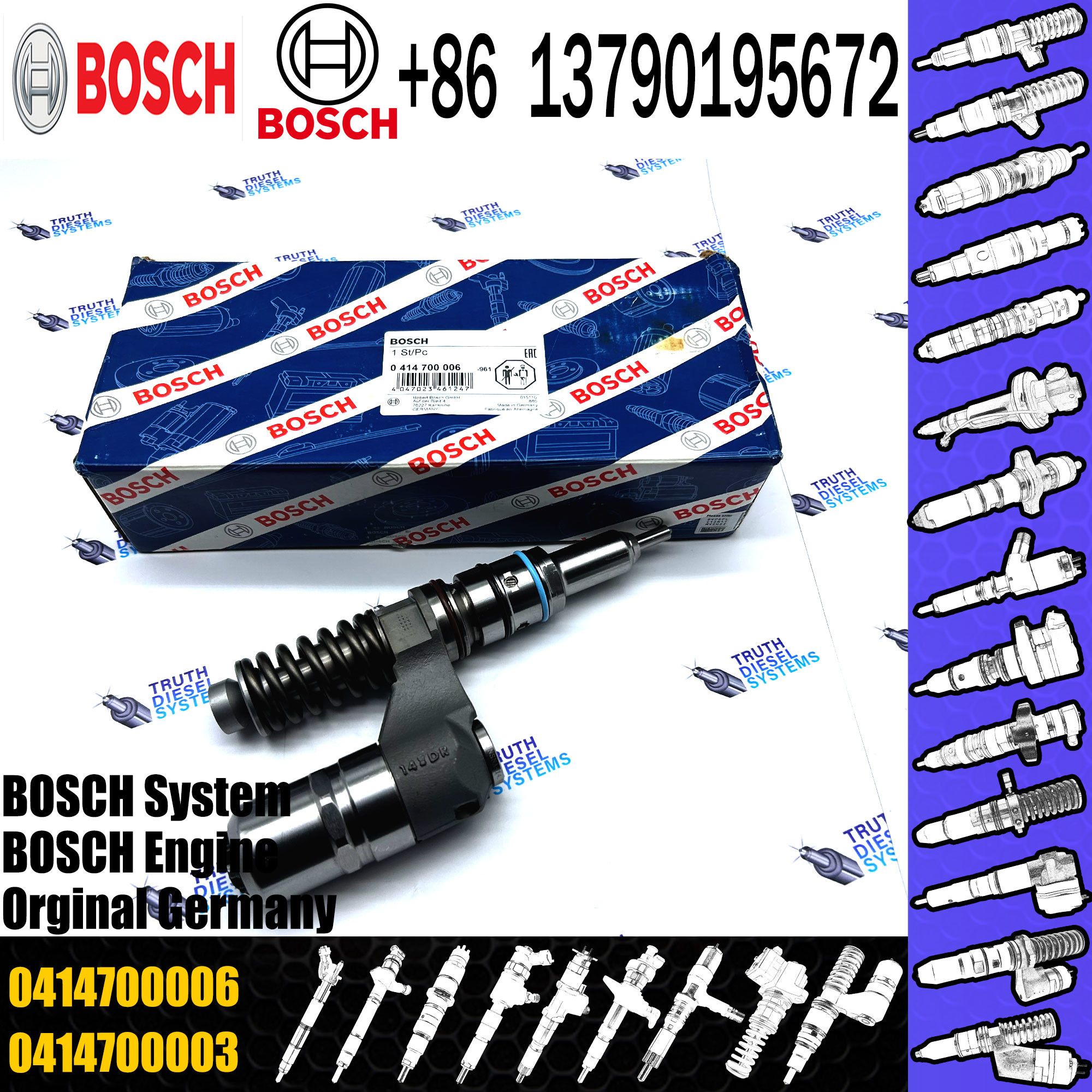 0414701033 Fuel Diesel Injector for NISSAN hot sale good feedback 0414700010 0414700006