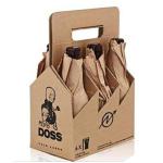 Recyclable Embossing Beer Bottle Paper Box With BC Flute Corrugated Pallet