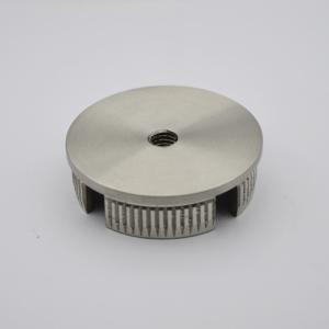 China Stainless steel connector cap 50.8mm for handrail tube 2&quot;, Satin finishing, SS304 factory