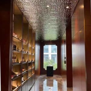 Modern Luxury Stainless Steel Wine Cabinet Constant Temperature Humidity 15