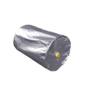 China 55 Gallon Drum Plastic Inner Bag Round Bottom For Open And Close Top Drum Flexible Round Bottom Gusset Aluminum Foil factory