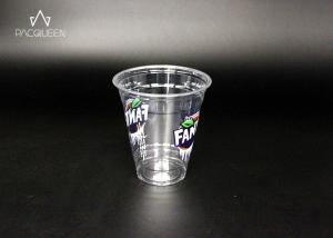 China Custom Printed Disposable Cold Cups , Plastic Drinking Cups High Clarity factory