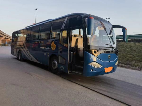 Used Luxury Coaches Zhongtong Bus Weichai 300hp 55seats Left Hand Drive Two