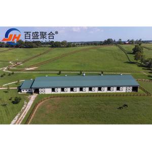 China Steel Structural Fabrication Construction Poultry House Shed With Aluminum Alloy Window factory