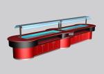 Commercial Buffet Equipment for Salad and Seafood, LED Lighting Refrigerated