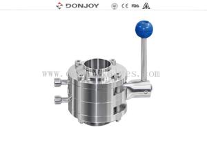 China DN25 Sanitary Mixproof Butterfly Valves For Home Brewing factory