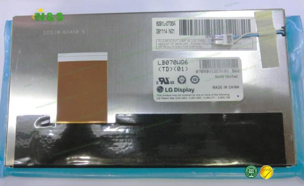 LG Display Panel 7.0'' LB070WQ6-TD01 156.25×82.37mm Active Area Contrast Ratio