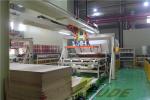 Single Layer PB / MDF Board Laminating Line , Hot Press Lamination Machine