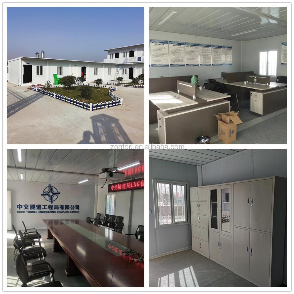 Zontop Low cost two storey three bedroom luxury 20ft living container house prefab house