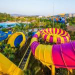 Large Spiral Pool Slide Fiberglass Spiral Waterslide Multi Slide Combination