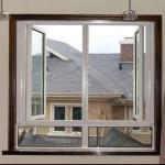 White upvc casement window hurricane resistant windows with fiberglass mosquito