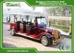 Excar Red 48V Electric Classic Cars Elegant Mini Electric Sightseeing Car