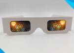 Paper Custom Logo 3d Glasses For Fireworks / Heart / Christmas Tree / Snowman /