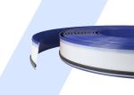 Dark Blue Aluminium Extrusion Profiles Color Coated Flat 7CM Width Size With PVC