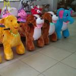 Hansel coin operated walking animal for adult and kids electronic riding animal
