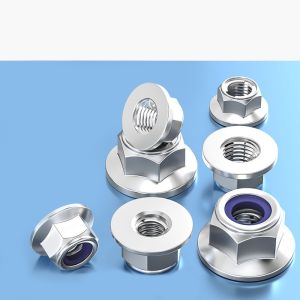 0.5 Inch Hexagon Lock Nut M2 - M12 Customized Hex Nut With Flange