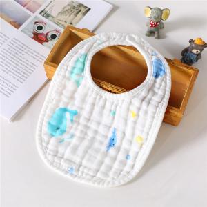 China Double Layers Classical Muslin Baby Bibs Absorbent Washable MBT 005 factory
