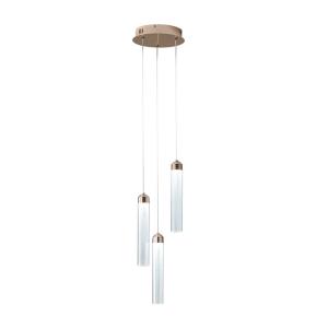 China Three acrylic cylindrical chandelier Bedroom bedside chandelier living room TV background wall lamp minimalist bedside lamp factory