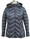 Winter Warm Womens Puffer Coat With Hood , Casual Style Slim Down Jacket
