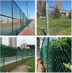 10 Gauge Chain Link Mesh Fencing 50*50mm 75*75mm Diamond Mesh Wire Fencing