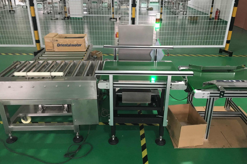 CheckWeigher for Heavy Weight 10- 20kgs products weight and reject process