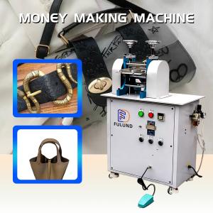 China Leather Temperature Roller Plating Embossing Leather Belt Making Machine factory