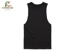 China Plain 100 Percent Cotton Men'S Tank Top Shirts , Fashinal Slim Fit Singlet Customized factory