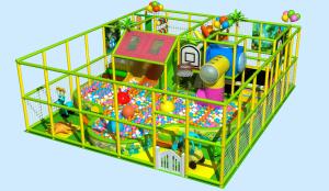 China kids playground games jungle theme playground equipment tube slide kids playground factory