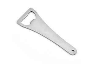 China Flat Handle Stainless Steel Beer Bottle Opener, punched blank stainless steel handle beer bottle opener, brushed metal factory