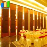 Wooden Acoustic Room Dividers Restaurant Partitions Folding Interior Movable